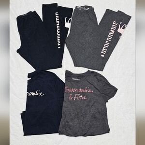 Abercrombie girls leggings/top set (4 pieces)